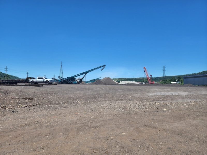 Laydown areas at the Port of West Virginia
