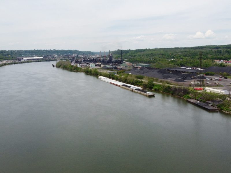 North view of the Ohio River at the Port of West Virginia