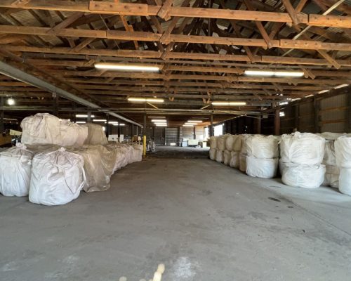 Supersacks stored at a warehouse