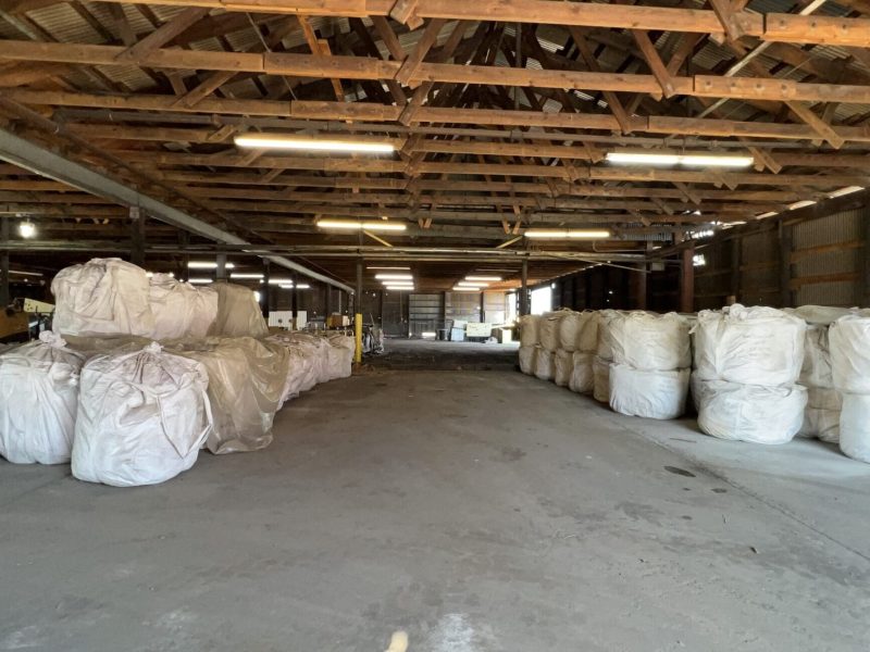 Supersacks stored at a warehouse