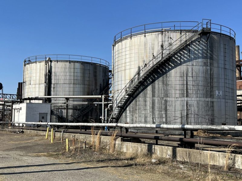 Storage Tanks at The Port of West Virginia.
